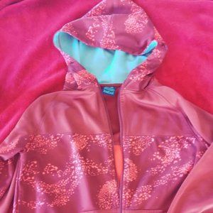 Nike Girls SB Zip up Red Pattern Hoodie Size XL
